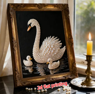 Diamond Painting Schwan mit Nachwuchs